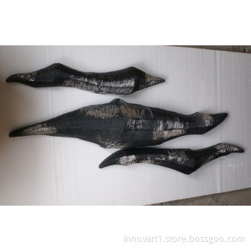 Contemporary metal wall sculptures